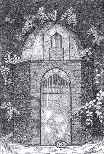 De Sint Rochuskapel. Pentekening gemaakt door Dhr. Herwarts 2006.